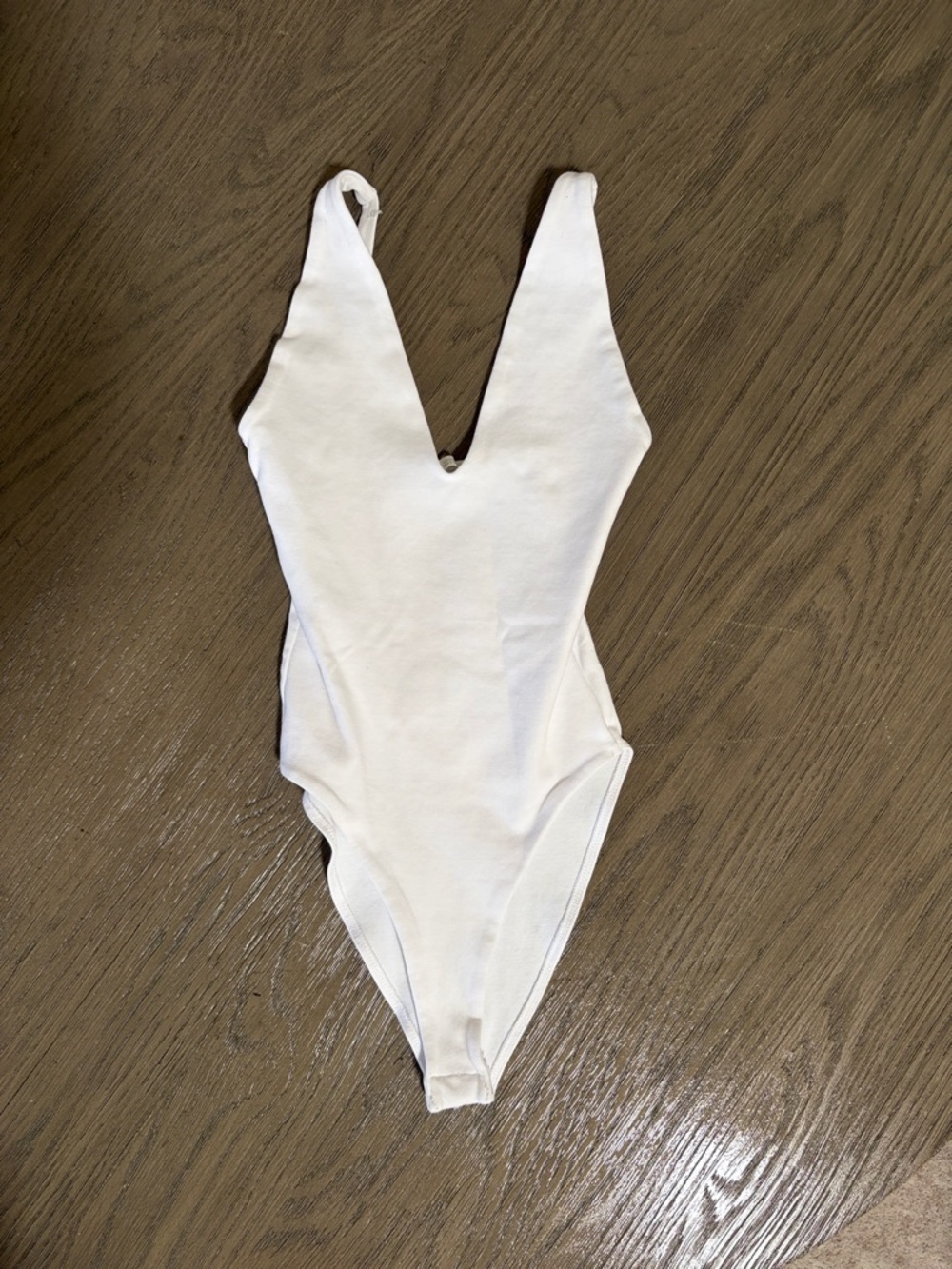Zara White Strapless Bodysuit